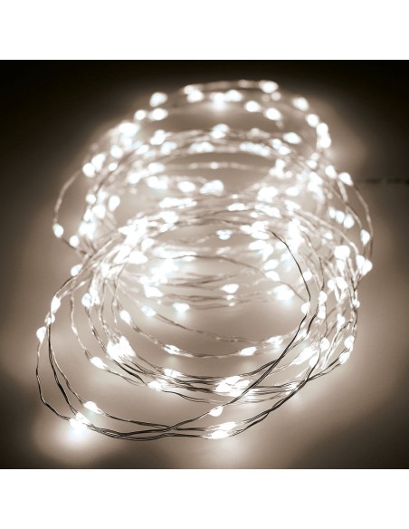 Guirnalda micro led 180 led, multifunción, luz cálida, exterior, 9 m