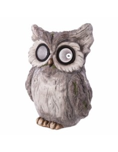 FIGURA DEC. LED SOLAR 20 20 31,50CM MAGNESIA E T. BUHO LDK G