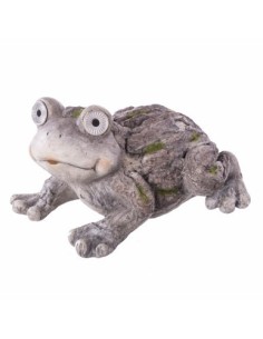 FIGURA DEC. LED SOLAR 35 28 23CM MAGNESIA E T. RANA LDK GARD