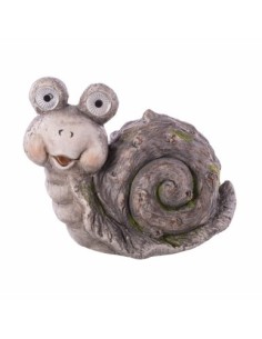 FIGURA DEC. LED SOLAR 30 16 24CM MAGNESIA E T. CARACOL LDK G