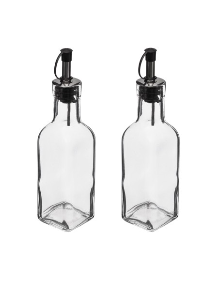 Aceitera y vinagrera de cristal 160 ml