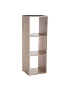 Estanteria madera para 3 cajas organizadoras 100,5 x 34,4 x 32 cm