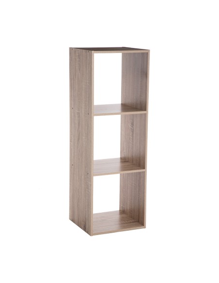 Estanteria madera para 3 cajas organizadoras 100,5 x 34,4 x 32 cm