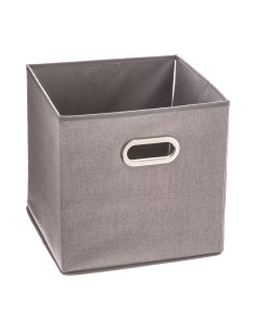 Caja organizadora color gris claro para estanteria 31 x 31 cm