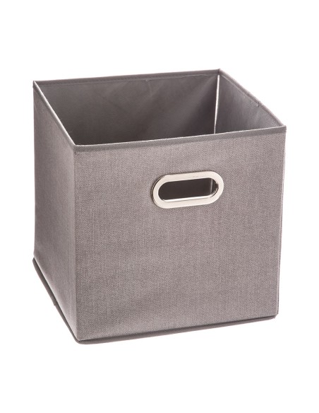 Caja organizadora color gris claro para estanteria 31 x 31 cm
