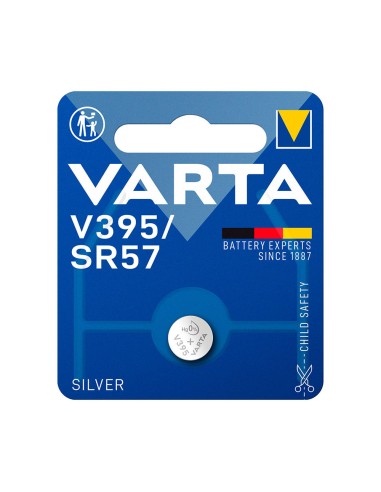 Micro pila de boton silver sr57 - v395 1,55v (blister 1 unid.) ø9,5x2,73mm