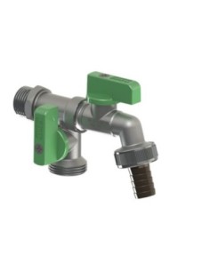 GRIFO JARD CURVO 1-2 3-4 3-4 DOBLE SALIDA ACERO MAC ARCO