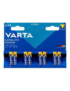 Pila alkalina longlife power aaa - lr03 (blister 8 uds) ø10,5x44,5mm