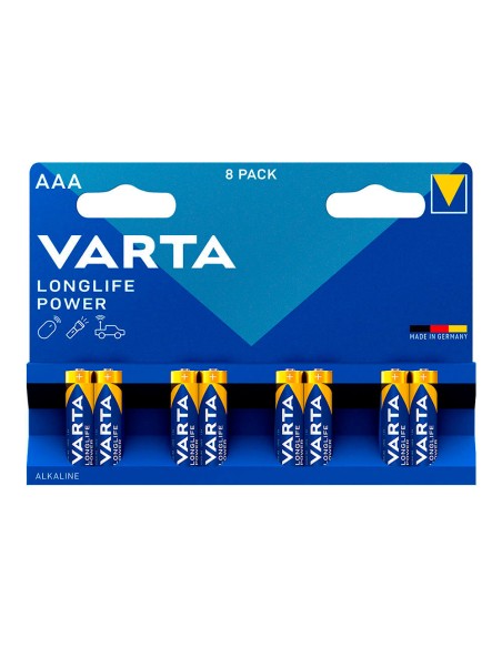 Pila alkalina longlife power aaa - lr03 (blister 8 uds) ø10,5x44,5mm