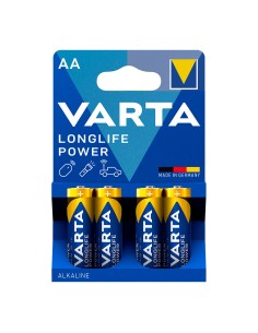 Pila alkalina longlife power aa - lr06 2 tiras (10 blisters 4 unid.) ø14,5 x 50,5 mm precio por blister