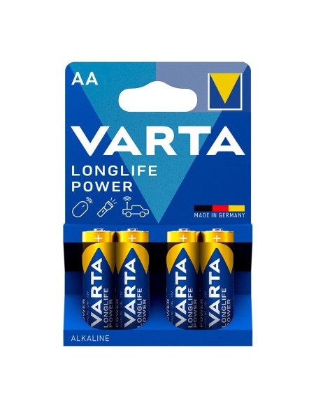 Pila alkalina longlife power aa - lr06 2 tiras (10 blisters 4 unid.) ø14,5 x 50,5 mm precio por blister