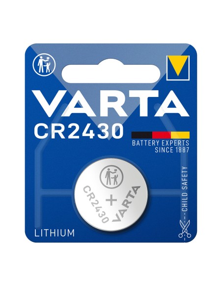 Micro pila de boton lithium cr2430 3v (blister 1 unid.) ø24,5x3mm