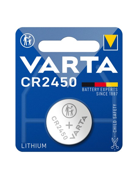 Micro pila de boton lithium cr2450 3v (blister 1 unid.) ø24,5x5,0mm