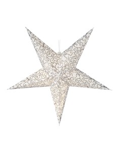 Estrella 10 leds a pilas cuerpo de papel 60cm