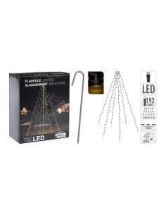 Cortina exterior 192 leds blanco calido especial para arboles 2,08m (alto)