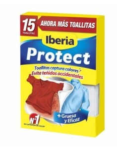 TOALLITAS ATRAPACOLOR PROTECT COLOR IBERIA 15 UD
