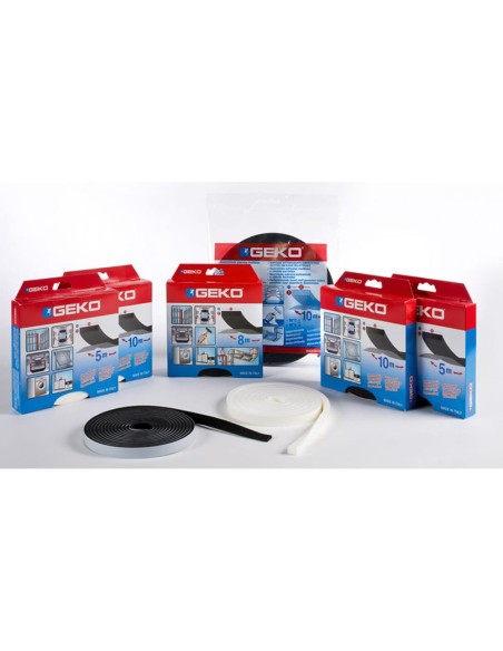 Junta autoadhesiva aislante e impermeable negra 15 mm x 5 x 10 m (2 x 5 m)