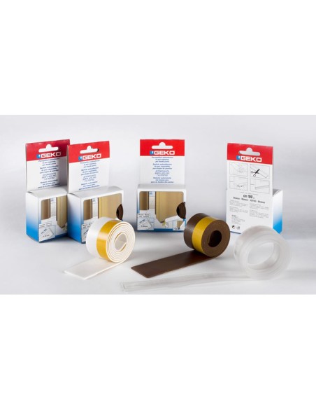 Bajo puerta adhesivo en pvc expandido 38 mm x 100 cm blanco