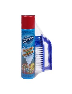 Limpiador de tapicerias en espuma 300 ml + cepillo caramba
