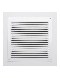 Rejilla s/borde de aluminio 0.6 blanco lacado 170x170mm