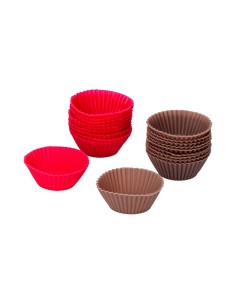 Molde para mini magdalenas de silicona, colores surtidos, ø6,5 cm 6 uds