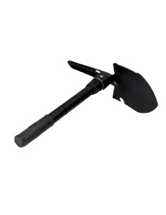 Pala plegable multifuncional de acero color negro 9,5 x 41,5 cm