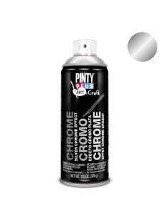 Pintura en spray art & craft 520cc efecto cromo plata c150