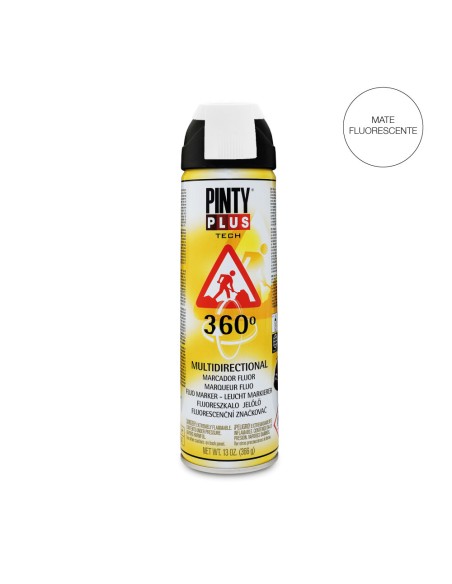 Pintura en spray tech 650 cc marcador 360° blanco t101