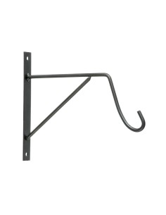 Gancho para maceta negro 22,5 x 2 x 18 cm