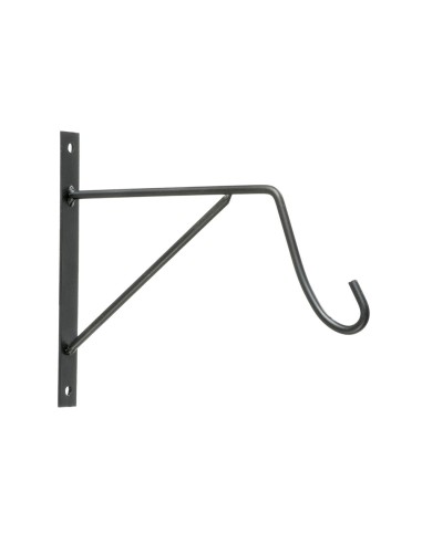 Gancho para maceta negro 22,5 x 2 x 18 cm