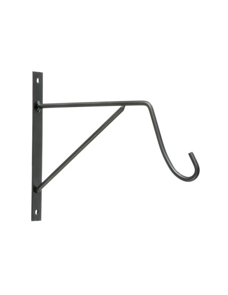 Gancho para maceta negro 22,5 x 2 x 18 cm