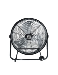 Ventilador industrial de suelo, con ruedas, negro 180 w 59,8 db aspas ø60 x 70 cm