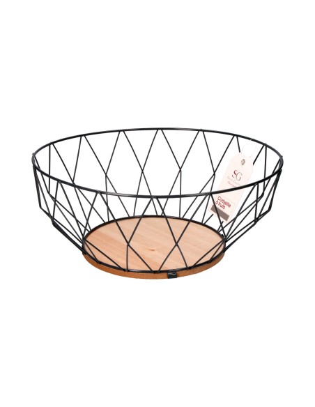 Frutero metálico baltik gris ø28 cm