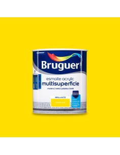 Esmalte acrilico multisuperficie amarillo limón brillante 750 ml