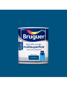 Esmalte acrilico multisuperficie azul luminoso brillante 750 ml