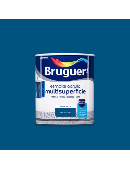Esmalte acrilico multisuperficie azul luminoso brillante 750 ml