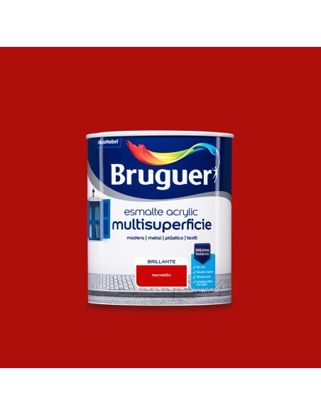 Esmalte acrilico multisuperficie bermellon brillante 750 ml