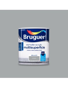 Esmalte acrilico multisuperficie gris perla brillante 750 ml