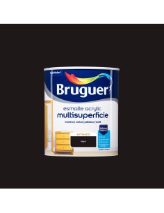 Esmalte acrilico multisuperficie negro satinado 750 ml