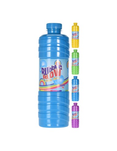 Botella de jabon recambio para burbujas 1 l. colores surtidos