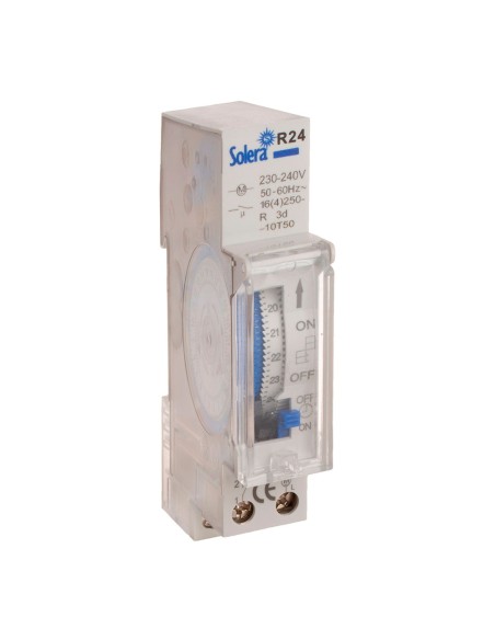 Interruptor horario 24 horas analogico (retractilado) solera r24