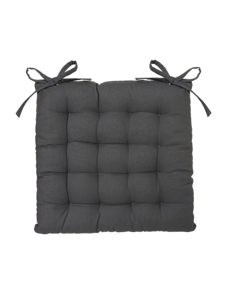 Cojin para silla estilo galleta color gris oscuro 38x38cm