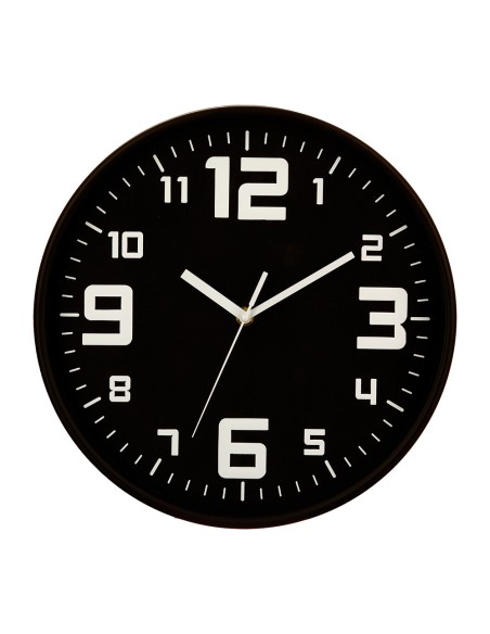 Reloj color negro ø30cm