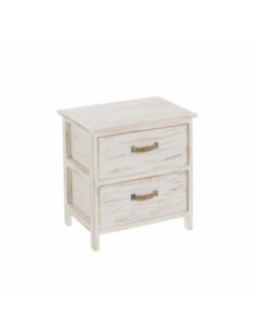 CAJONERA BAÑO CON 2 CESTAS 40 29 41CM BL UNIMASA