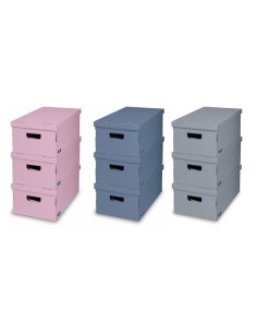 CAJA ORDEN MULTI 29 52 20CM CARTON SURT DOMOPAK LIVING 3 PZ