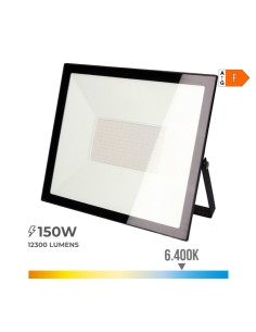 Foco proyector led 150 w 12300 lm 6400 k luz fría 35 x 31 x 4,5 cm