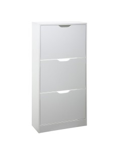 Zapatero de madera 115 x 60 x 24 cm color blanco