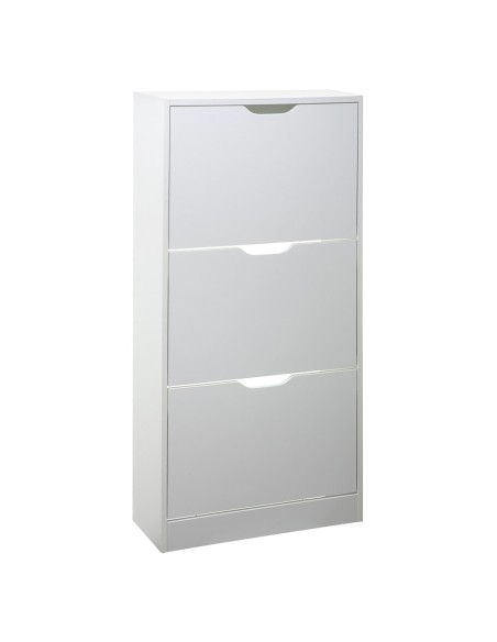 Zapatero de madera 115 x 60 x 24 cm color blanco