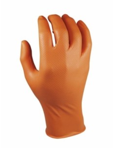 GUANTE DESECHABLE   L11 ESCAMADO NITR. NAR GRIPAZZ 50 PZ