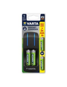 CARGADOR PILAS HR06 HR03 + 2AA VARTA